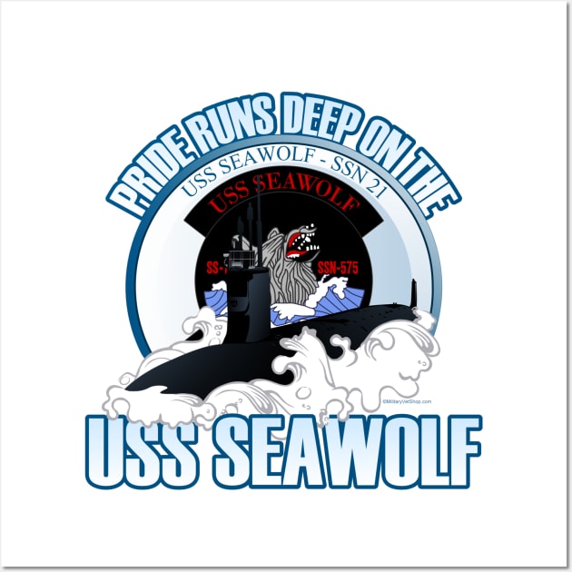 Pride Runs Deep on the USS Seawolf Wall Art by MilitaryVetShop